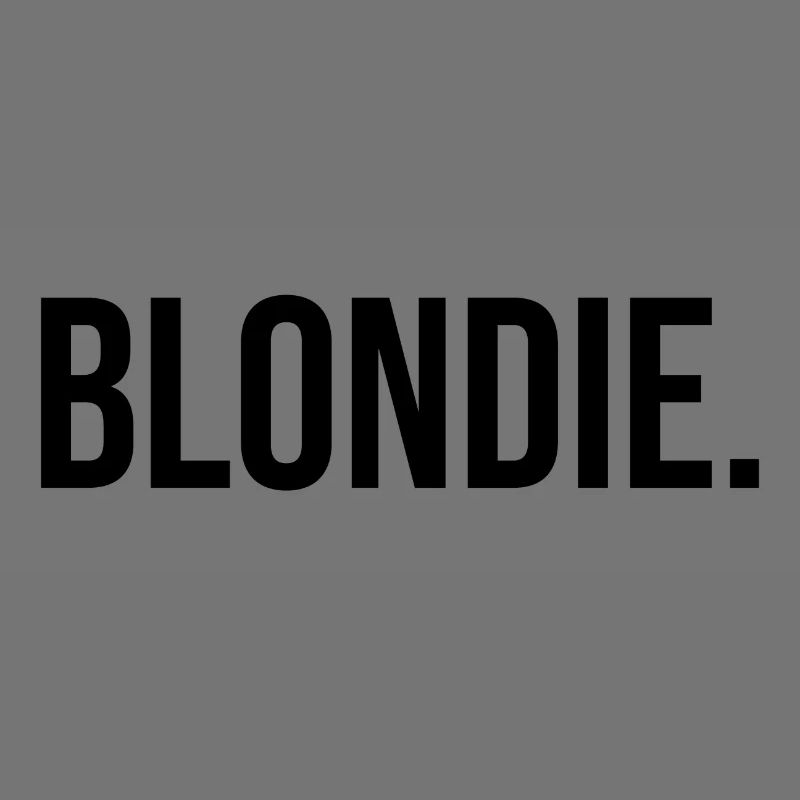 Blondie - Blondine - schwarz