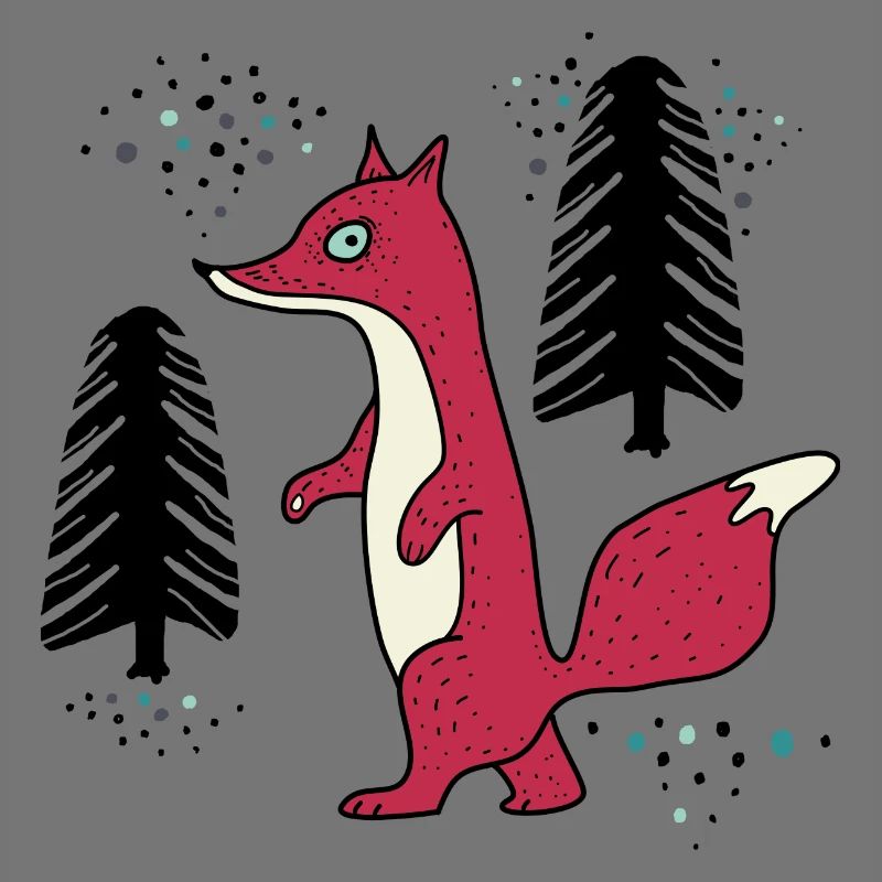 Der Fuchs schleicht durch den Wald