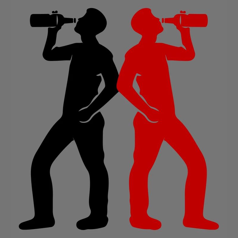 Trinker Bier Silhouette