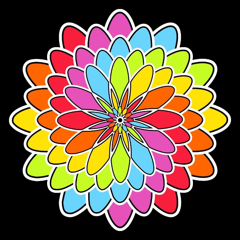 Regenbogen Blüte