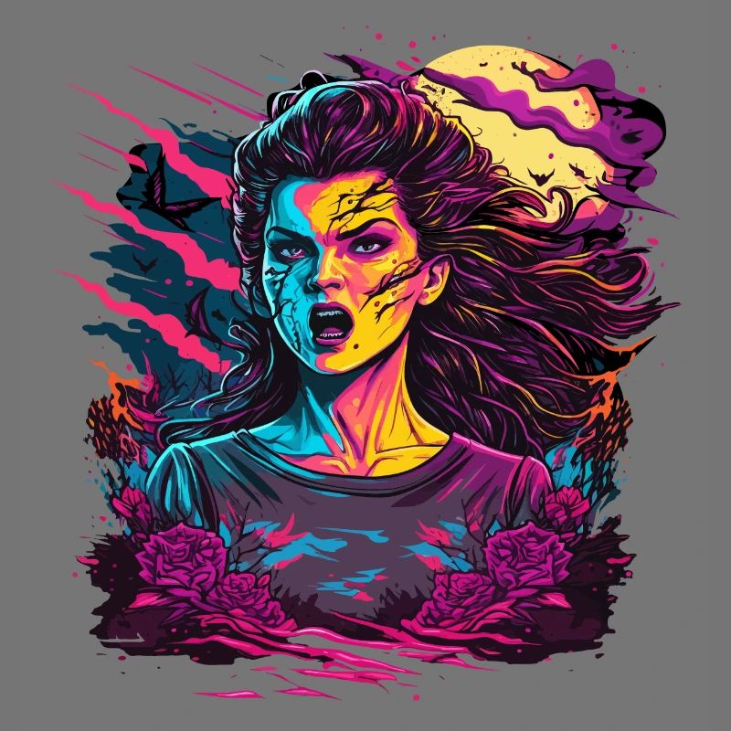 Dunkles Zombie-Mädchen