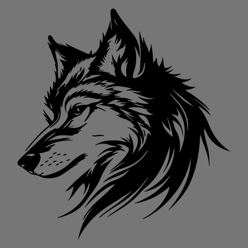 Silhouette de loup