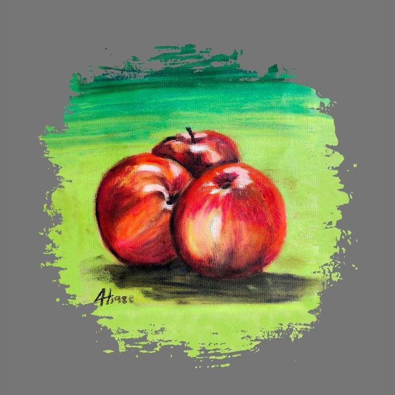 Three Red Apples