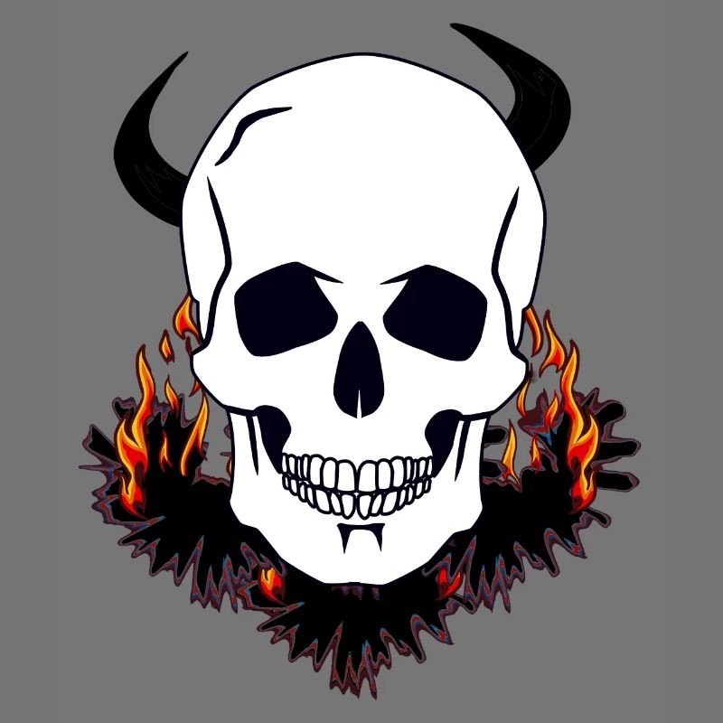 Devil Skull Purgatory Hell Satan diabolical death