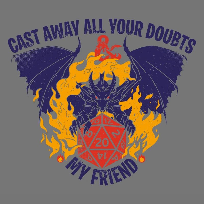 Dungeons And Dragons Hellfire Dragon And D20 Cube