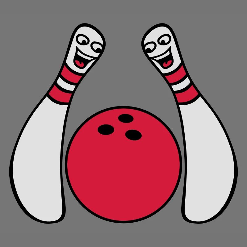 2 Cheeky Comic Bowling Pins