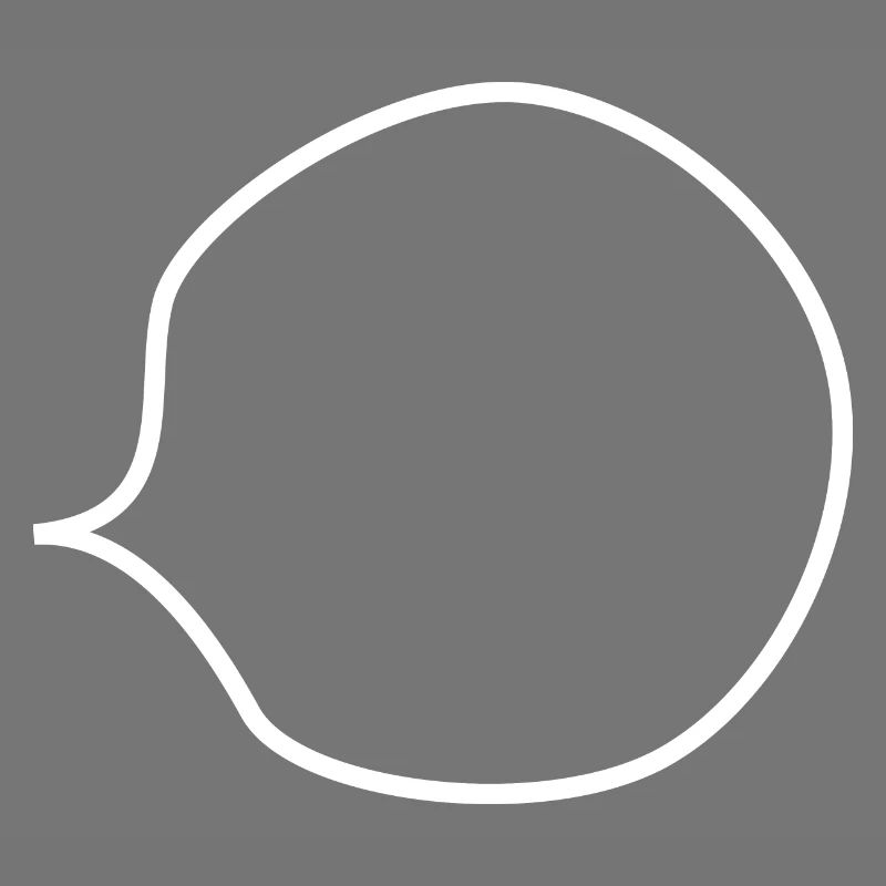 bulle de dialogue vide transparente (pour son propre texte)