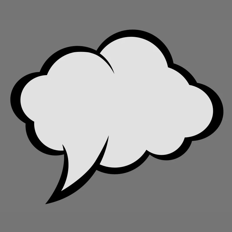 Comic speech bubble
