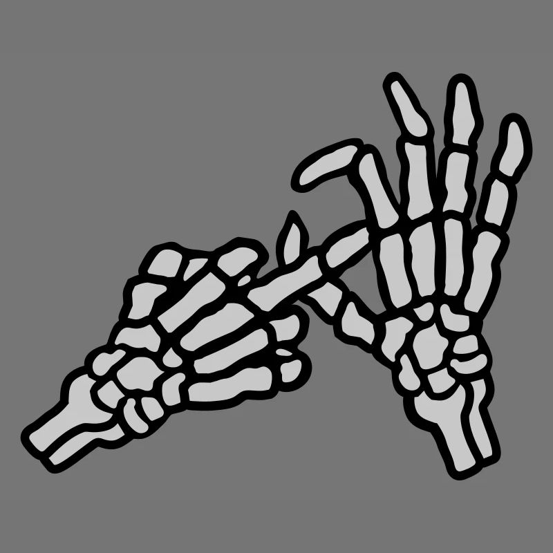 Hole Middle Finger Gesture Skeleton