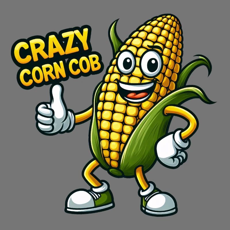 Crazy Veggies: Corn Cob Thumbs Up