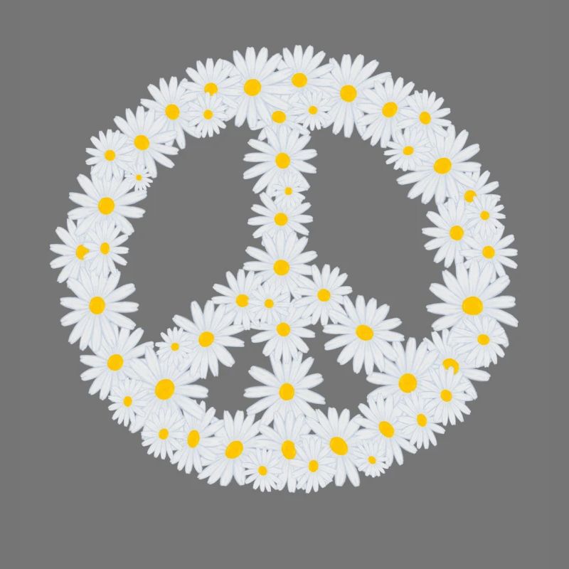 Gänseblümchen-Friedenszeichen