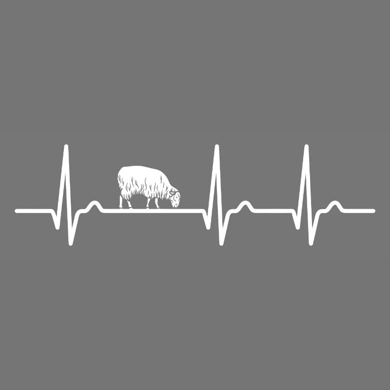 ECG Curve - Heart Curve - Pulse - Sheep - Wool