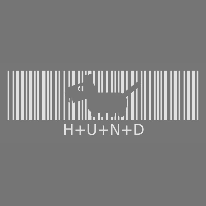 Hund Strichcode kleiner Wuffi