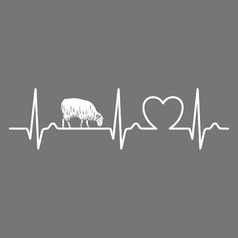 ECG Curve - Heart Curve - Pulse - Sheep - Wool