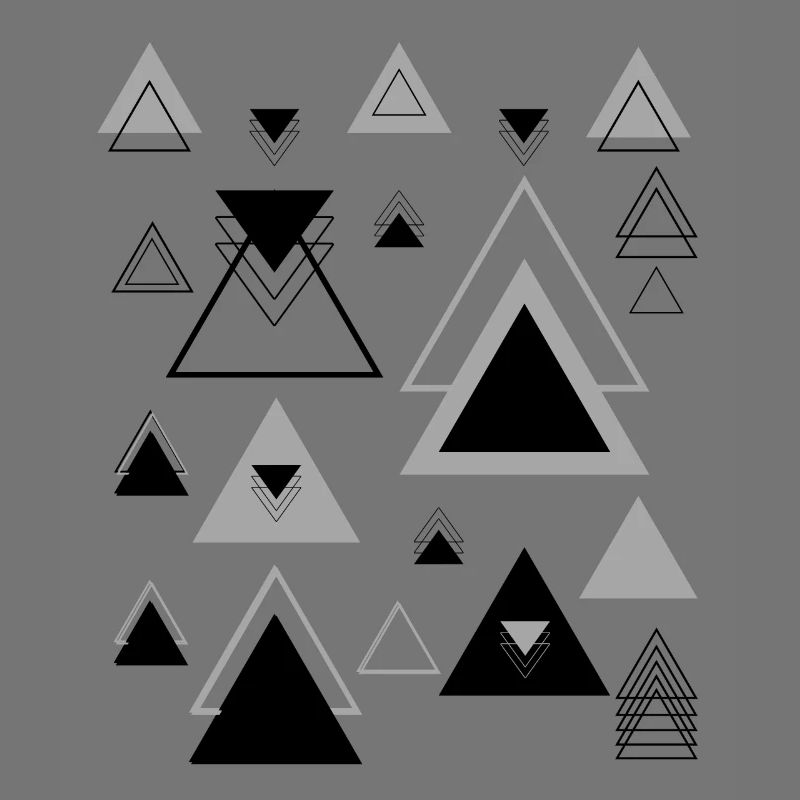 Triangles Abstract Minimalist Shape Geometry