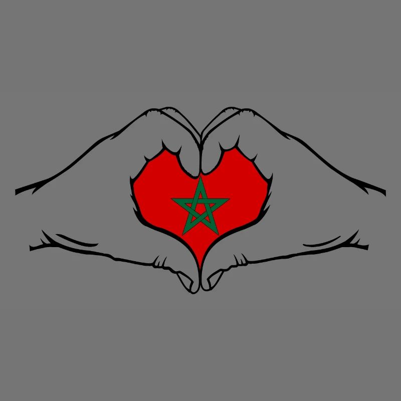 Morocco Heart Shape with Hands