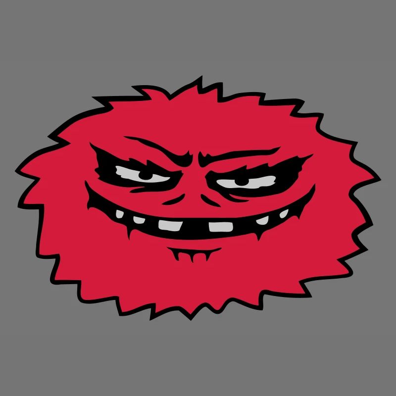 Haariges böses Monster Comic
