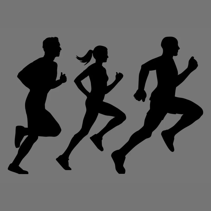 runner group Läufer Gruppe Team