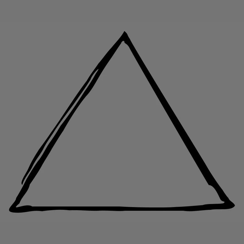 Triangle dessiné à la main (1C)