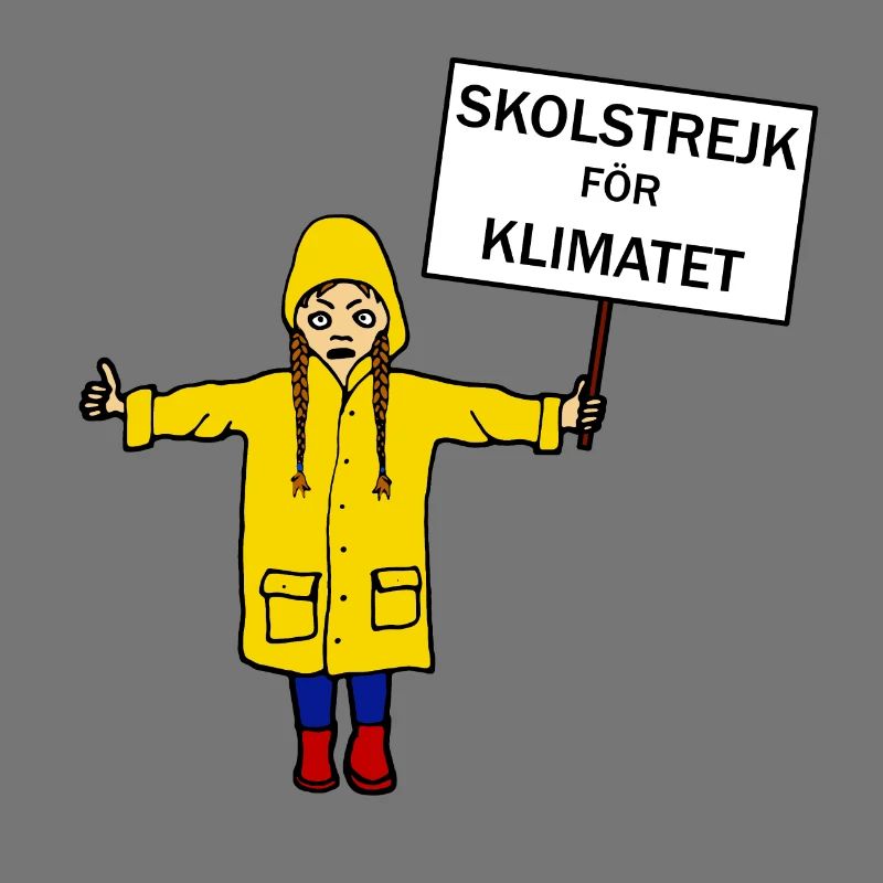 School Strike, Greta Shield Fridays for Future Comic