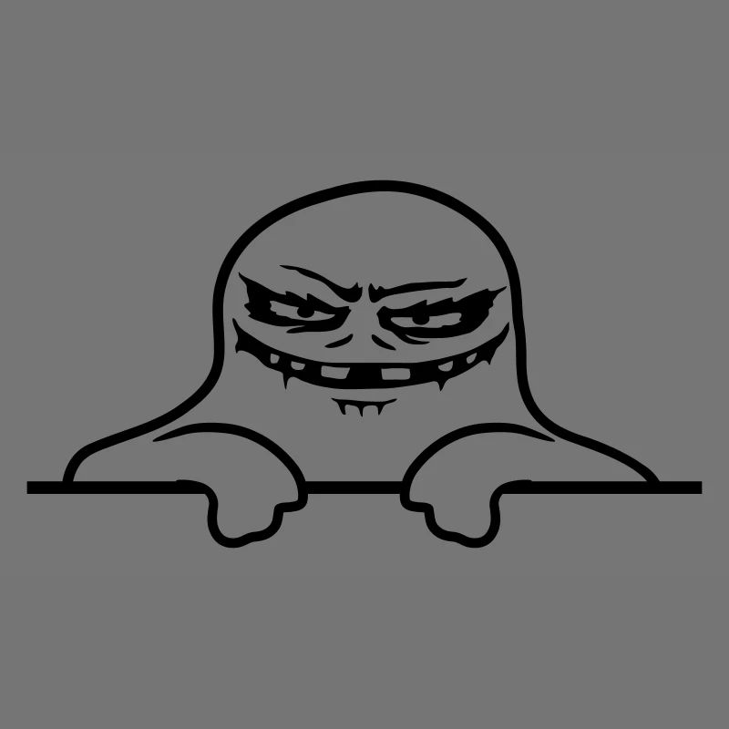 Geist Comic Mauer Monster