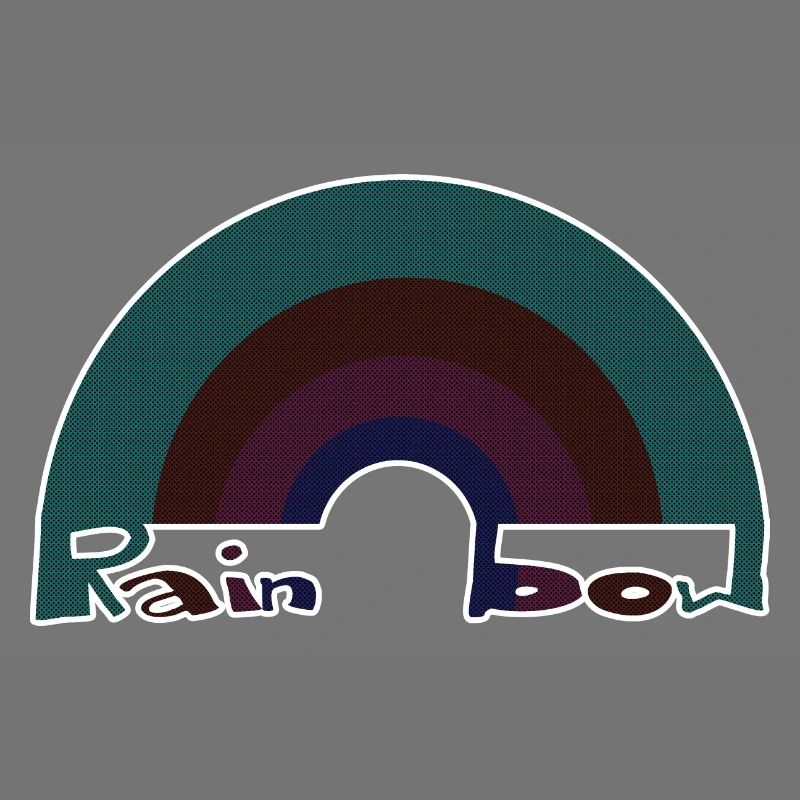 Dunkler Regenbogen Pastellfarben Goth Emo Punkrock