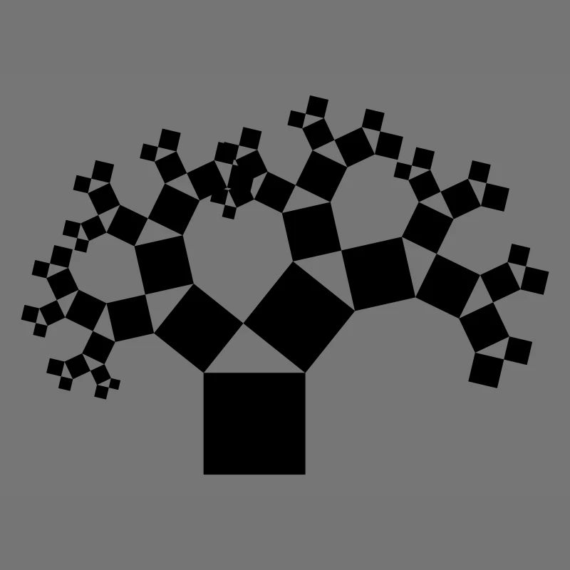 Pythagorean tree black