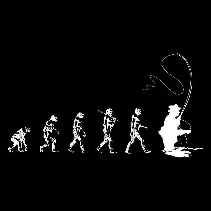 T shirt pêche pêche évolution pêcheur