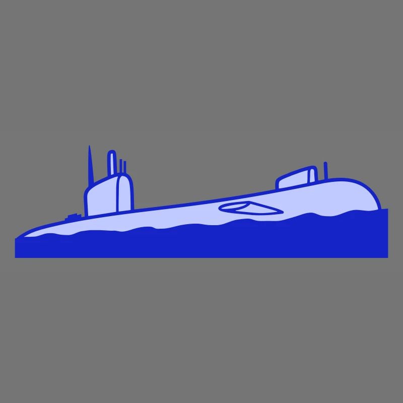Surfaced Submarine Water Surface Dive