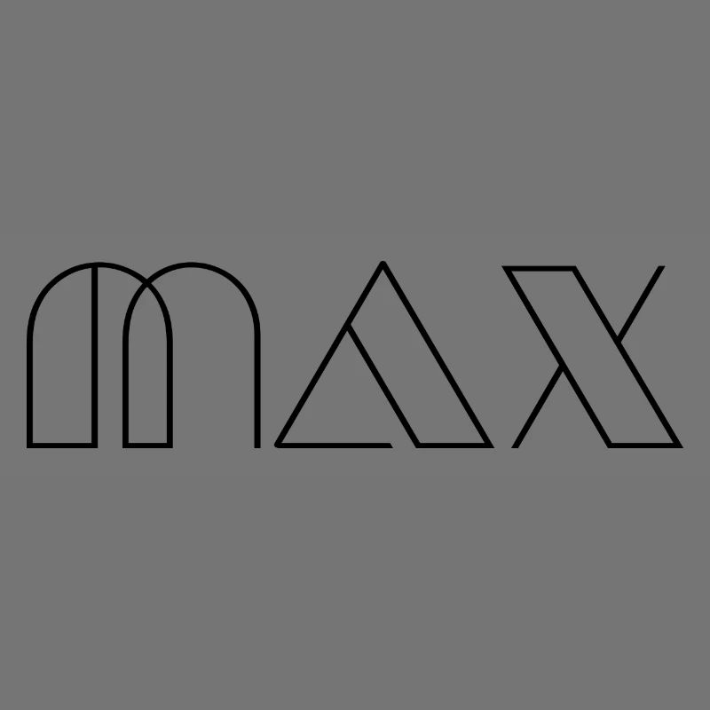 Name Max Modern Schwarz