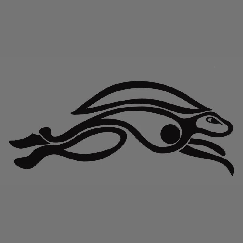 Celtic Leaping Hare Black