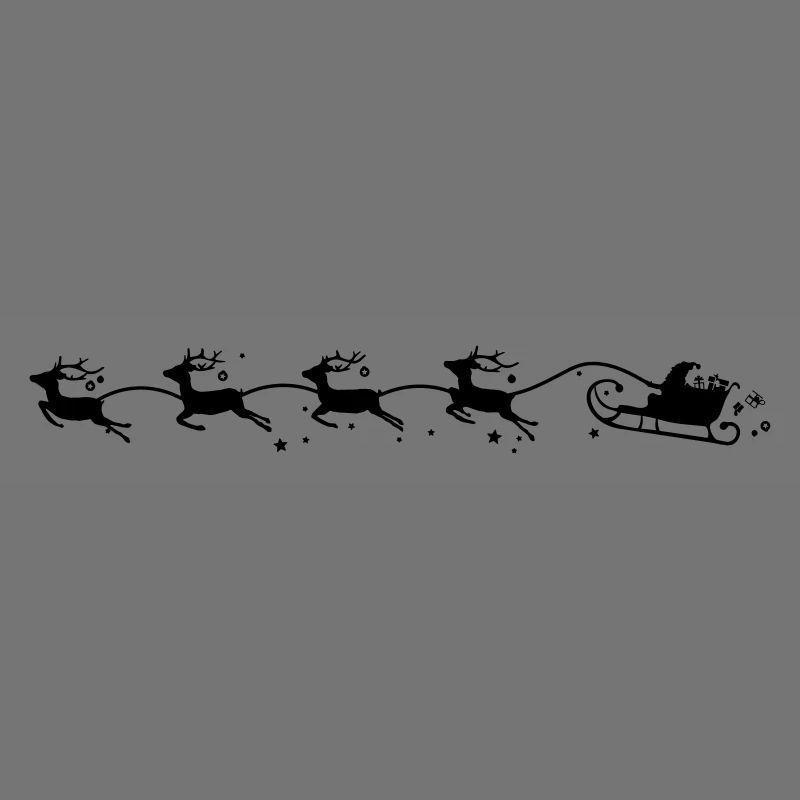 Weihnachten - Schlitten Elche