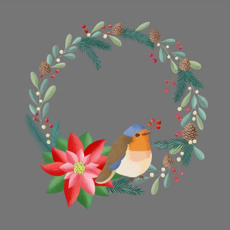 Weihnachtskranz personalisierbar mit deinem Text