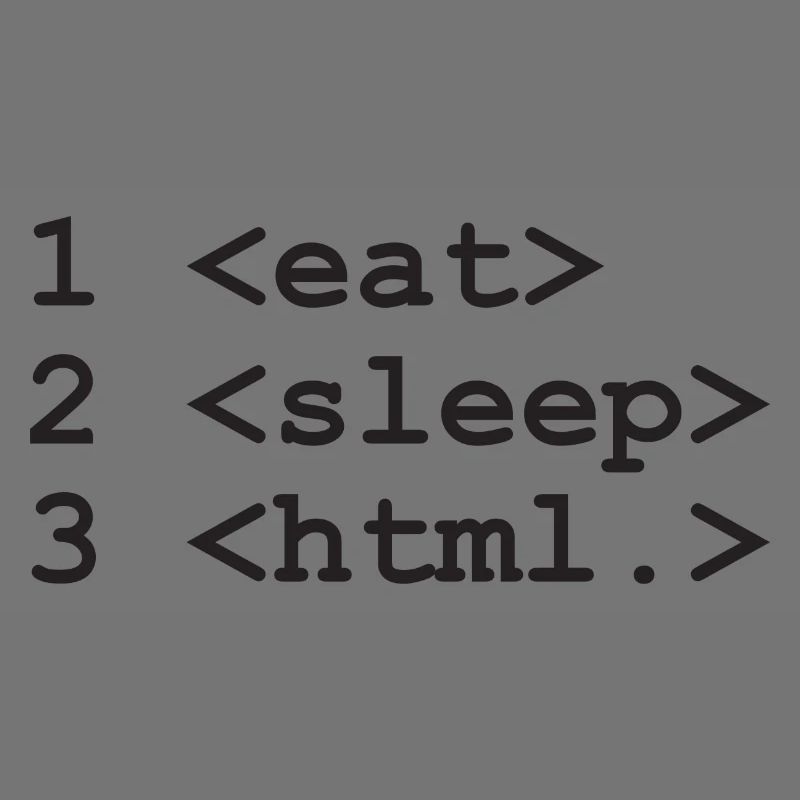 Manger sommeil html nerd