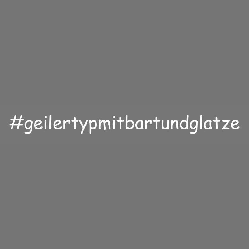Geiler Typ Mit Bart & Glatze Glatzkopf Bartträger