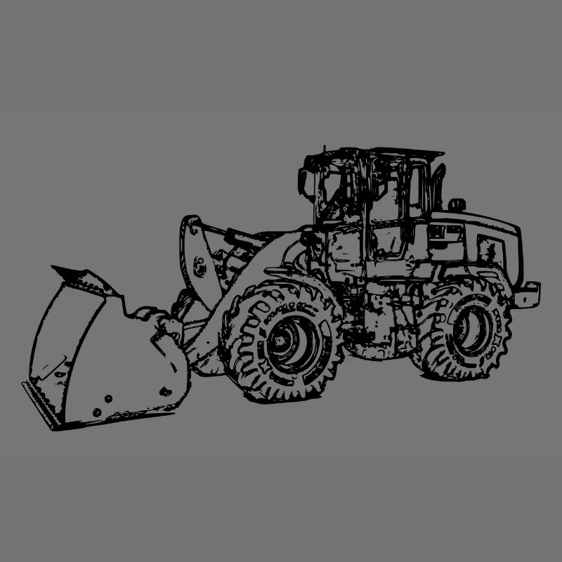 Wheel loader wheel loader black