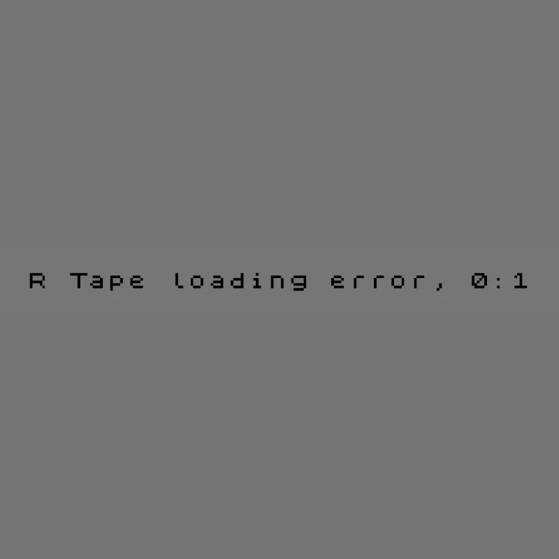 R Tape Loading Error - ZX Spectrum Error Message