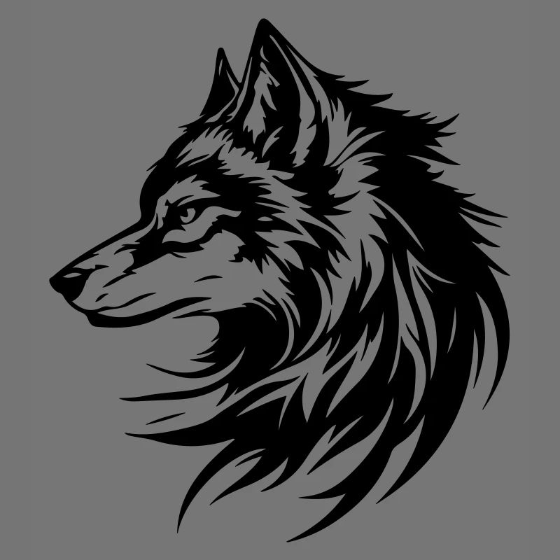 Wolf Kopf Silhouette