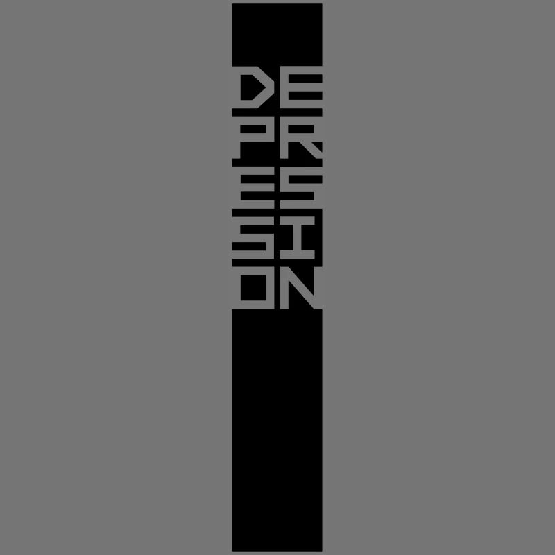 Text Balken Depression