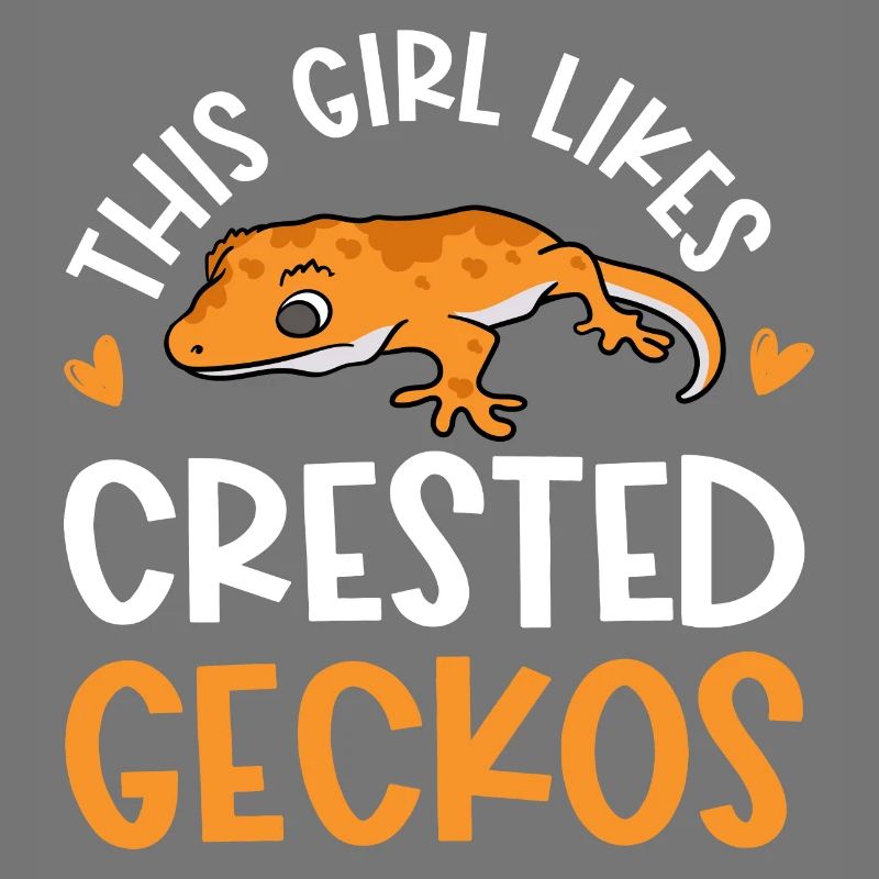 Mädchen mag Crested Geckos Reptile Cute Eidechsen