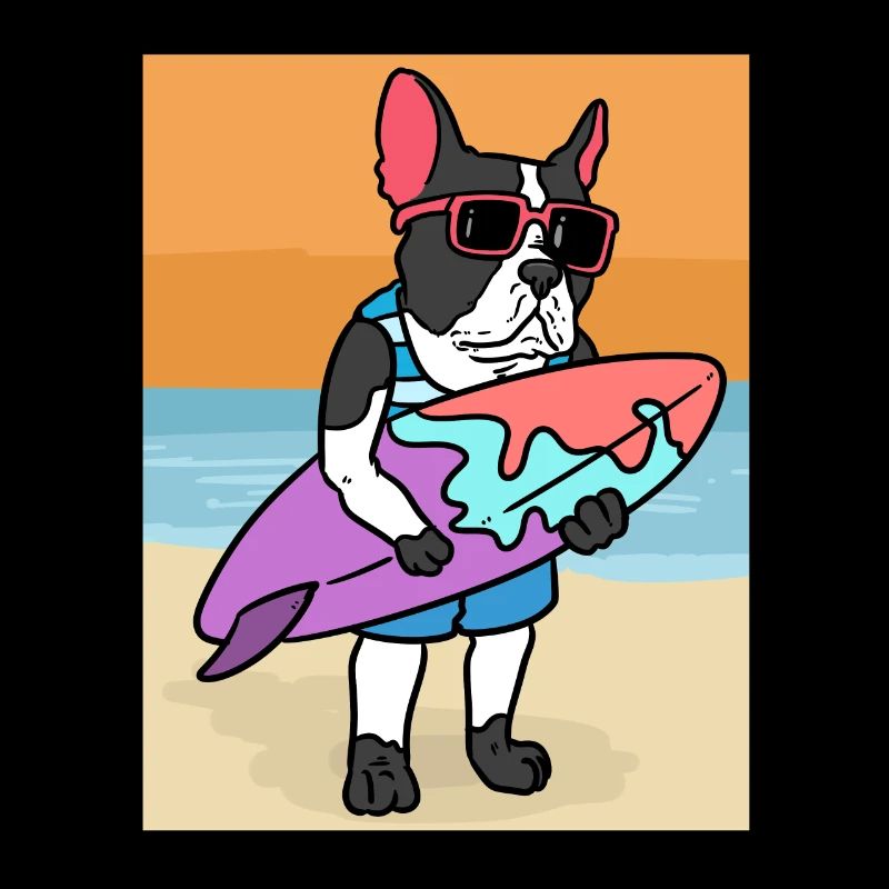 Dogge Surft Pitbull Surf