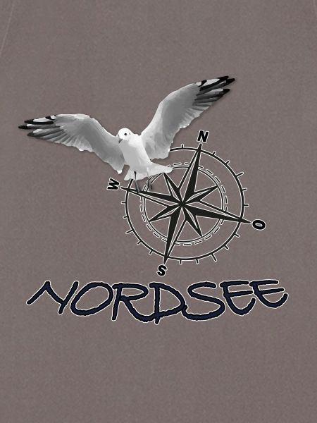 Nordsee - Möwe mit Kompass