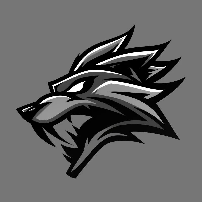 wolf emblem, wolf logo, wolf head