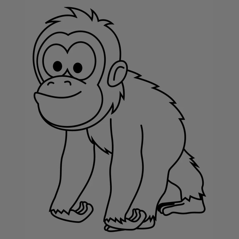 Orangutan monkey comic