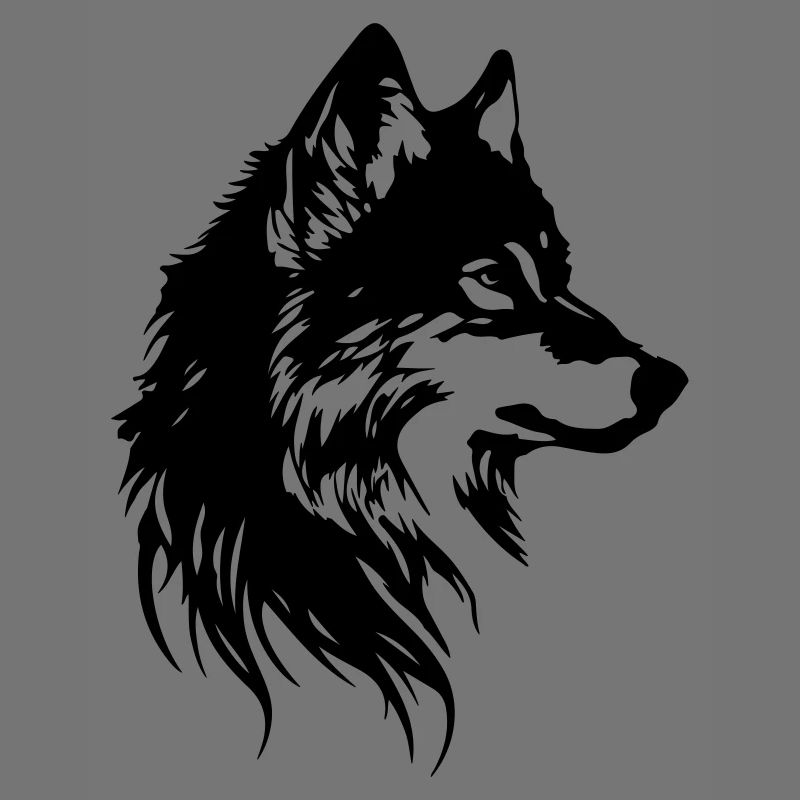 Wolf Kopf Tier