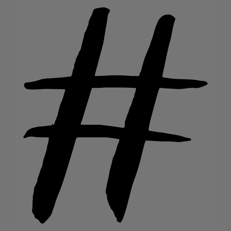 Hashtag diamond symbol gift vector nerd internet