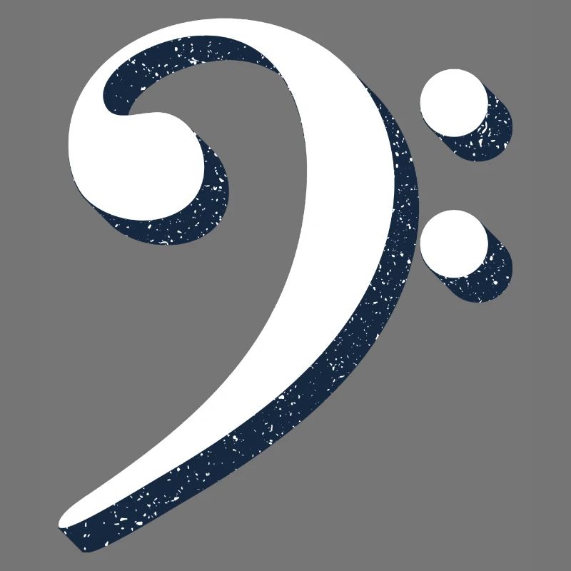 Clé de basse avec l'univers des étoiles de l'espace