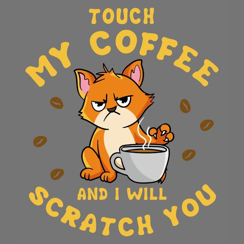 Scratch You Angry Cat Coffee Monday