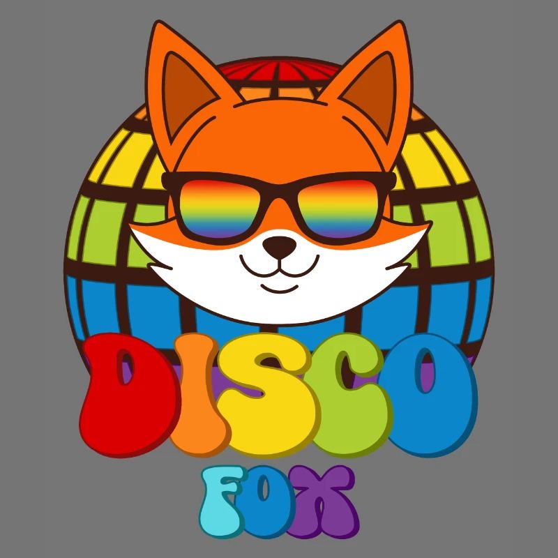 Disco Fox Discokugel Fuchs Sonnenbrille Discofox