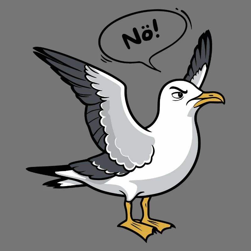 « Nope » Seagull - Conception de la mer du Nord
